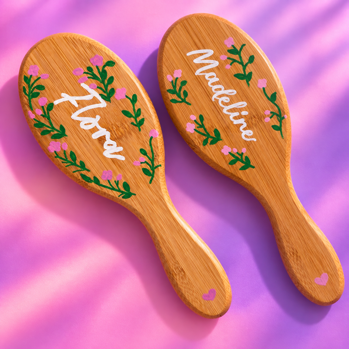 Hand Painted Hair Brush